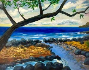 landscape, beach, ocean